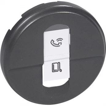 Лицевая панель LEGRAND Celiane розетка RJ 45 UTP/FTP Кат. № 0 673 44/45 графит Лицевая панель LEGRAND Celiane розетка RJ 45 UTP/FTP Кат. № 0 673 44/45 графит