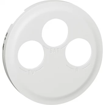Лицевая панель LEGRAND Celiane TV-FM-SAT розетки Кат. № 0 673 88 белый Лицевая панель LEGRAND Celiane TV-FM-SAT розетки Кат. № 0 673 88 белый