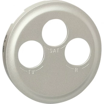 Лицевая панель LEGRAND Celiane TV-FM-SAT розетки Кат. № 0 673 88 титан Лицевая панель LEGRAND Celiane TV-FM-SAT розетки Кат. № 0 673 88 титан
