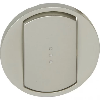 Лицевая панель LEGRAND Celiane выключатель/переключатель Кат. № 0 670 01/02/31/32 с подсветкой титан Лицевая панель LEGRAND Celiane выключатель/переключатель Кат. № 0 670 01/02/31/32 с подсветкой титан