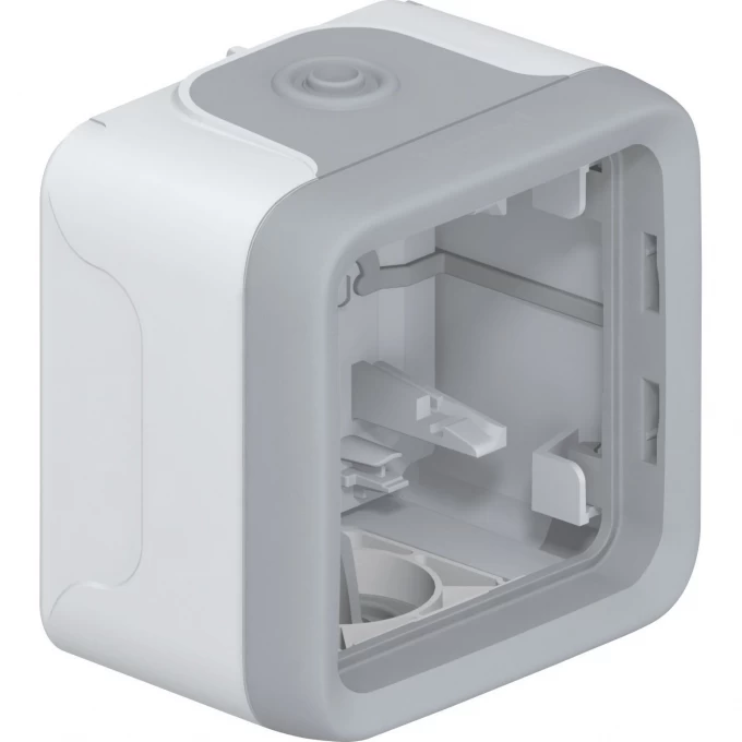Коробка LEGRAND Plexo для накладного монтажа с мембранными сальниками 1 пост серый 069651