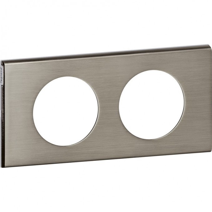 Рамка LEGRAND Celiane 2 поста фактурная сталь 069102 Рамка LEGRAND Celiane 2 поста фактурная сталь 069102