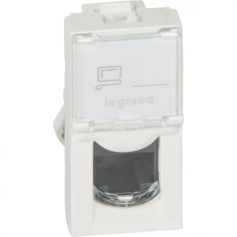Розетка LEGRAND RJ 45 Программа Mosaic категория 5е UTP 1 модуль белый Розетка LEGRAND RJ 45 Программа Mosaic категория 5е UTP 1 модуль белый
