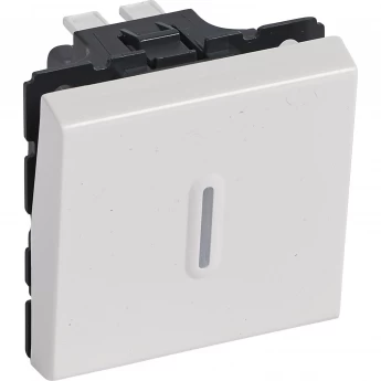 Переключатель на два направления LEGRAND Mosaic 2 модуля 10 AX со светодиодной подсветкой белый Переключатель на два направления LEGRAND Mosaic 2 модуля 10 AX со светодиодной подсветкой белый