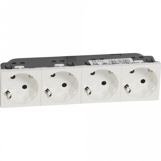 Розетка LEGRAND 4 x 2К+3 под углом 45° Программа Mosaic стандартная белый 077254 Розетка LEGRAND 4 x 2К+3 под углом 45° Программа Mosaic стандартная белый 077254