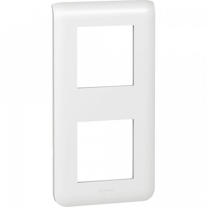 Рамка LEGRAND Mosaic 2x2 модуля вертикальная белый 078822 Рамка LEGRAND Mosaic 2x2 модуля вертикальная белый 078822