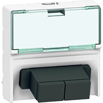 Волоконно-оптическая розетка LEGRAND Mosaic 2 x SС соединение 'push-pull" 2 модуля белый Волоконно-оптическая розетка LEGRAND Mosaic 2 x SС соединение 'push-pull" 2 модуля белый