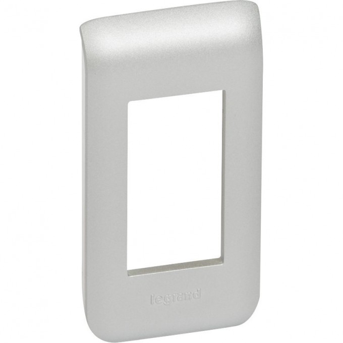Рамка LEGRAND пластиковая Mosaic 1 модуль Алюминий 079301 Рамка LEGRAND пластиковая Mosaic 1 модуль Алюминий 079301