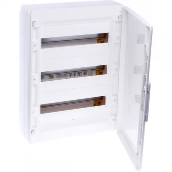 Распределительный щиток LEGRAND XL3 125 - с белой дверью - 3 ряда - 54 модуля - 600х450х128 мм, белый