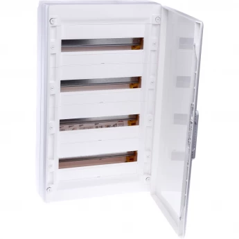 Распределительный щиток LEGRAND XL3 125 - с белой дверью - 4 ряда - 72 модуля - 750х450х128 мм, белый