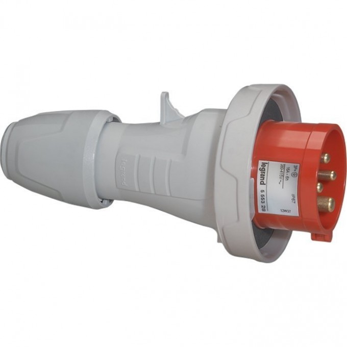 Прямая вилка LEGRAND P17 Tempra Pro IP 66/67 380/415 В 32 A 3К+З 555438 Прямая вилка LEGRAND P17 Tempra Pro IP 66/67 380/415 В 32 A 3К+З 555438
