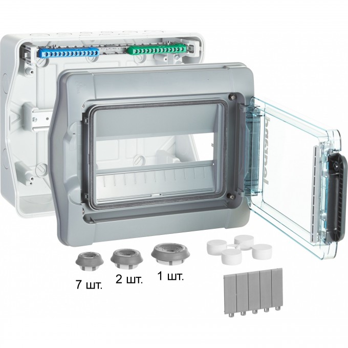 Щиток LEGRAND Plexo³ IP 65 IK 09 1 ряд 63 А 12 модулей серый 601981 Щиток LEGRAND Plexo³ IP 65 IK 09 1 ряд 63 А 12 модулей серый 601981