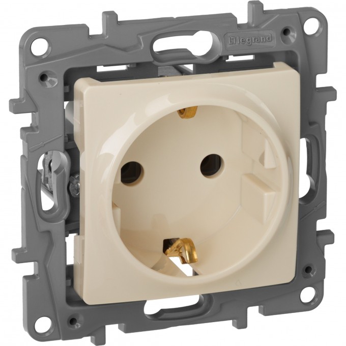 Розетка LEGRAND 2К+З немецкий стандарт 16 А 250 В Etika слоновая кость 672321 Розетка LEGRAND 2К+З немецкий стандарт 16 А 250 В Etika слоновая кость 672321