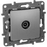 Розетка LEGRAND TV оконечная 5 дБ 5-862 мГц Etika алюминий 672465