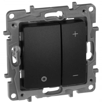 Светорегулятор LEGRAND нажимной Etika 400 Вт антрацит