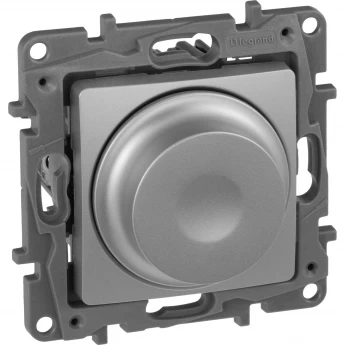 Светорегулятор LEGRAND поворотный без нейтрали 300Вт Etika алюминий