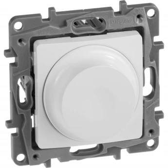 Светорегулятор LEGRAND поворотный без нейтрали 300Вт Etika белый
