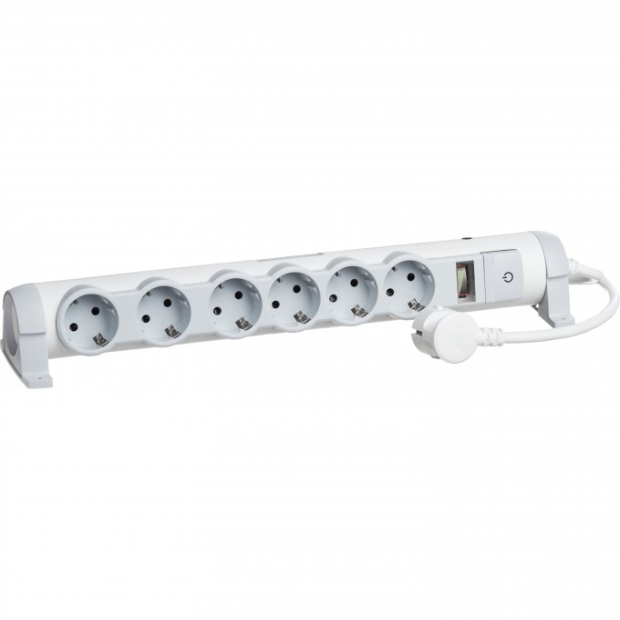 Удлинитель LEGRAND 6x2К+З с молниезащитой белый 694646 Удлинитель LEGRAND 6x2К+З с молниезащитой белый 694646