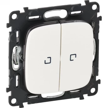 Переключатель LEGRAND Valena ALLURE двухклавишный 10АХ 250В с подсветкой с лицевой панелью белый Переключатель LEGRAND Valena ALLURE двухклавишный 10АХ 250В с подсветкой с лицевой панелью белый