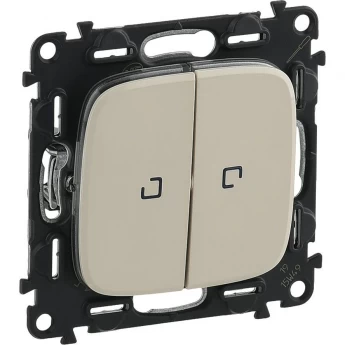 Переключатель LEGRAND Valena ALLURE двухклавишный 10АХ 250В с подсветкой с лицевой панелью слоновая кость Переключатель LEGRAND Valena ALLURE двухклавишный 10АХ 250В с подсветкой с лицевой панелью слоновая кость