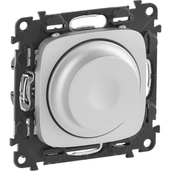 Светорегулятор LEGRAND Valena ALLURE с поворотной ручкой универсальный 300Вт без нейтрали с лицевой панелью алюминий Светорегулятор LEGRAND Valena ALLURE с поворотной ручкой универсальный 300Вт без нейтрали с лицевой панелью алюминий