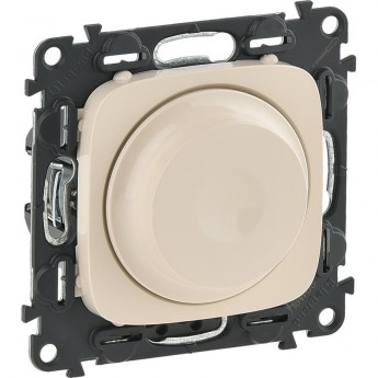 Светорегулятор LEGRAND Valena ALLURE с поворотной ручкой универсальный 300Вт без нейтрали с лицевой панелью слоновая кость