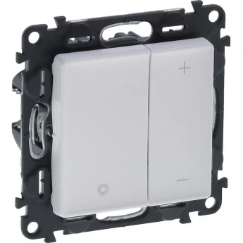 Светорегулятор LEGRAND Valena LIFE кнопочный универсальный 400Вт без нейтрали с лицевой панелью цвет белый Светорегулятор LEGRAND Valena LIFE кнопочный универсальный 400Вт без нейтрали с лицевой панелью цвет белый