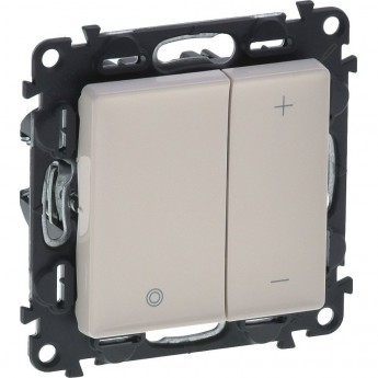 Светорегулятор LEGRAND Valena LIFE кнопочный универсальный 400Вт без нейтрали с лицевой панелью цвет слоновая кость