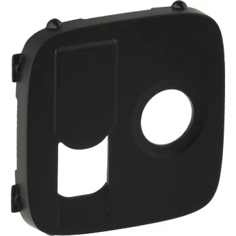 Лицевая панель LEGRAND Valena ALLURE для розетки TV-RJ45 антрацит Лицевая панель LEGRAND Valena ALLURE для розетки TV-RJ45 антрацит