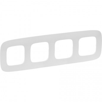 Рамка LEGRAND Valena ALLURE 4-постовая универсальная белый