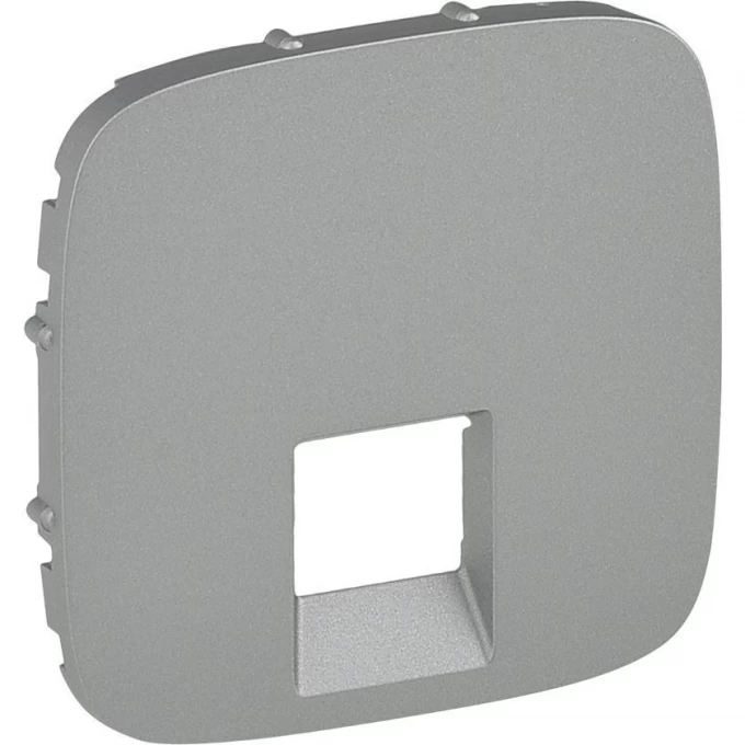Лицевая панель LEGRAND Valena ALLURE для одиночных телефонных/информационных розеток алюминий 755417