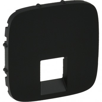 Лицевая панель LEGRAND Valena ALLURE для одиночных телефонных/информационных розеток антрацит