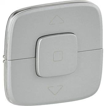 Лицевая панель LEGRAND Valena ALLURE для выключателя жалюзи и рольставней алюминий