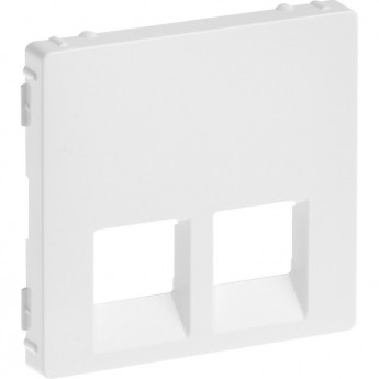 Лицевая панель LEGRAND Valena LIFE для двойных телефонных/информационных розеток белая