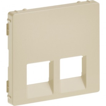 Лицевая панель LEGRAND Valena LIFE для двойных телефонных/информационных розеток слоновая кость