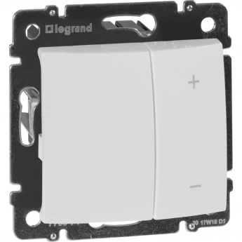 Кнопочный светорегулятор LEGRAND Valena 40-600 Вт/40-600 ВА белый Кнопочный светорегулятор LEGRAND Valena 40-600 Вт/40-600 ВА белый