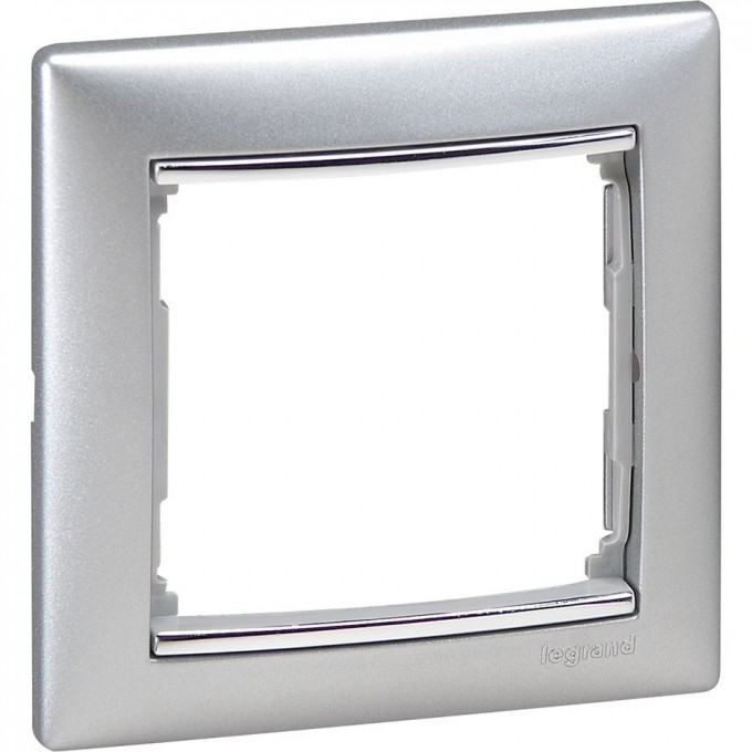 Рамка LEGRAND Valena 1 пост алюминий/серебряный штрих 770351 Рамка LEGRAND Valena 1 пост алюминий/серебряный штрих 770351