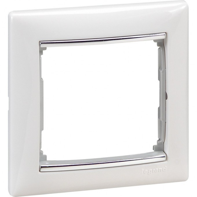 Рамка LEGRAND Valena 1 пост белый/серебряный штрих 770491 Рамка LEGRAND Valena 1 пост белый/серебряный штрих 770491