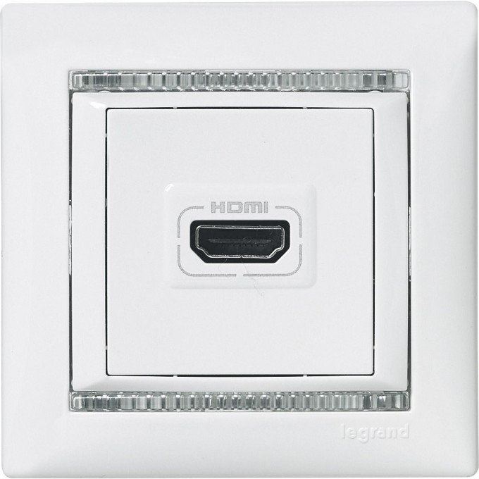 Розетка LEGRAND HDMI для аудио/видеоустройств Valena белый 770085 Розетка LEGRAND HDMI для аудио/видеоустройств Valena белый 770085