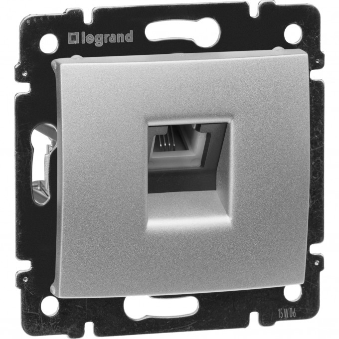 Телефонная розетка LEGRAND Valena RJ11 4 контакта 1 выход алюминий 770138 Телефонная розетка LEGRAND Valena RJ11 4 контакта 1 выход алюминий 770138