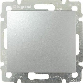 Выключатель LEGRAND Valena без фиксации 10 A 250 В алюминий