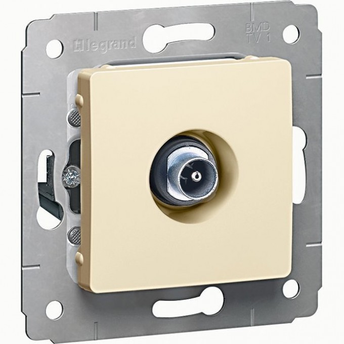 ТВ розетка LEGRAND Cariva проходная 14 дБ 2150/2400 МГц слоновая кость 773780 ТВ розетка LEGRAND Cariva проходная 14 дБ 2150/2400 МГц слоновая кость 773780