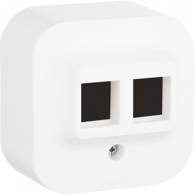 Адаптер LEGRAND Keystone Quteo для 1 или 2 розеток RJ45 IP 20 белый 782226 Адаптер LEGRAND Keystone Quteo для 1 или 2 розеток RJ45 IP 20 белый 782226