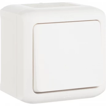 Переключатель LEGRAND Quteo на 2 направления 10 A 250 В IP 44 цвет белый Переключатель LEGRAND Quteo на 2 направления 10 A 250 В IP 44 цвет белый