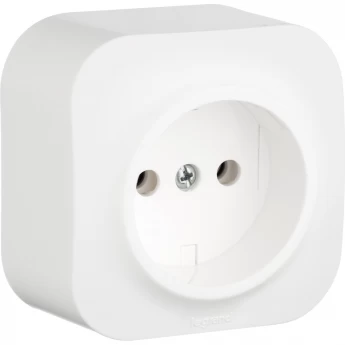 Розетка LEGRAND 2К без шторок 16 A 250 В Quteo IP 20 белый Розетка LEGRAND 2К без шторок 16 A 250 В Quteo IP 20 белый
