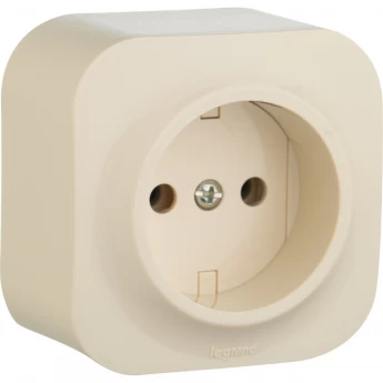 Розетка LEGRAND 2К без шторок 16 A 250 В Quteo IP 20 слоновая кость Розетка LEGRAND 2К без шторок 16 A 250 В Quteo IP 20 слоновая кость
