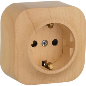 Розетка LEGRAND 2К+З с защитными шторками 16 A 250 В Quteo IP 20 дерево Розетка LEGRAND 2К+З с защитными шторками 16 A 250 В Quteo IP 20 дерево