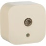 Телевизионная розетка LEGRAND Quteo IP 20 слоновая кость 782245