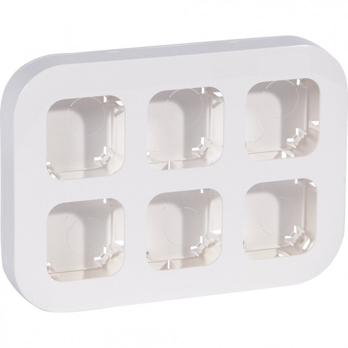 Установочный блок LEGRAND до 6 постов Quteo IP 20 белый 782296 Установочный блок LEGRAND до 6 постов Quteo IP 20 белый 782296