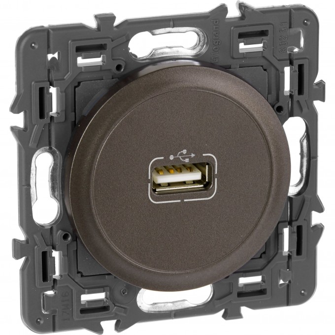 Розетка LEGRAND Celiane USB графит SET-1-067352-01 Розетка LEGRAND Celiane USB графит SET-1-067352-01